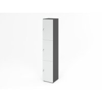 Schliessfachschrank 6OH Graphit/Weiss,3x gallery