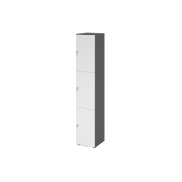 Schliessfachschrank 6OH Graphit/Weiss,3x gallery