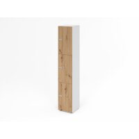 Schliessfachschrank 6OH Weiss/Asteiche,3 gallery