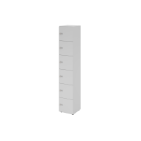 Schliessfachschrank 6OH Grau,6xZS
