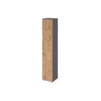 Schliessfachschrank 6OH Graphit/Ast.,6xDS