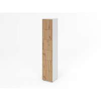 Schliessfachschrank 6OH Weiss/Asteiche,6 gallery