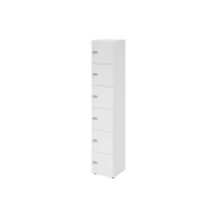 Schliessfachschrank 6OH Weiss,6xZS