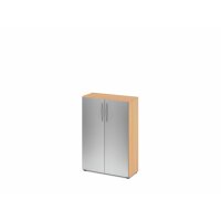 Schrank 3OH 34,6cm tief BM Buche/Silber gallery
