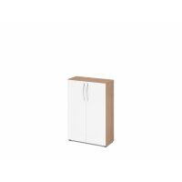 Schrank 3OH 34,6cm tief BM Nussbaum/Wei& gallery