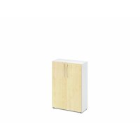 Schrank 3 OH, 34,6cm tief BM Weiß/ gallery