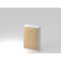 Schrank 3OH mit Sockelbl. SG Weiß/ gallery
