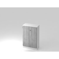 Schrank 3OH mit Sockelbl. SG Weiß/ gallery