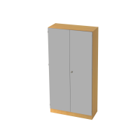 Schrank 5OH,Sockelbl. SG Buche/Silber gallery