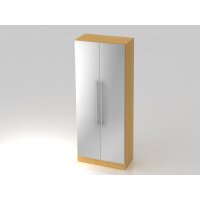 Schrank 5OH mit Sockelbl. RE Buche/Silbe gallery