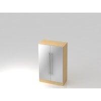 Schrank 3OH mit Sockelbl. RE Ahorn/Silbe gallery