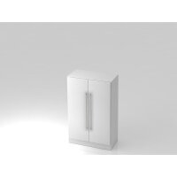 Schrank 3OH mit Sockelbl. RE Weiß/ gallery