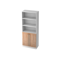 Regal 5OH,2Türen unt.SO-Bl. CE Wei&szlig