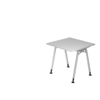 Schreibtisch A-Fuß 80x80 Grau