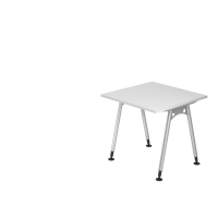 Schreibtisch A-Fuß 80x80 Weiß