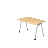 Schreibtisch A-Fuß 120x80cm Ahorn
