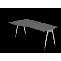 Schreibtisch A-Fuß 180x100/80cm Graphit
