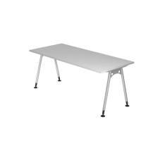 Schreibtisch A-Fu&szlig; 180x80cm Grau