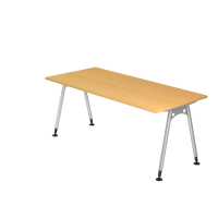 Schreibtisch A-Fu&szlig; 180x80cm Buche