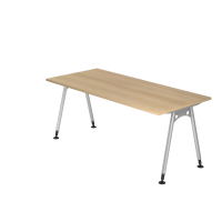 Schreibtisch A-Fuß 180x80cm Eiche