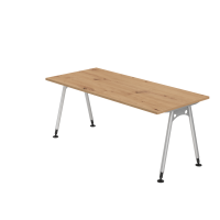 Schreibtisch A-Fuß 180x80cm Asteiche