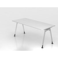 Schreibtisch A-Fuß 180x80cm Wei&sz gallery