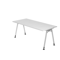 Schreibtisch A-Fuß 180x80cm Weiß