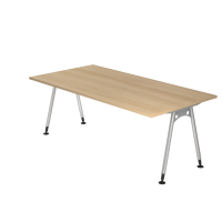 Schreibtisch A-Fuß 200x100cm Eiche