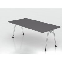 Schreibtisch A-Fuß 200x100cm Graph gallery