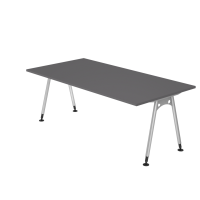 Schreibtisch A-Fuß 200x100cm Graphit