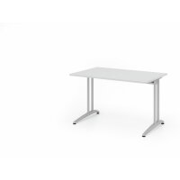 Schreibtisch C-Fuß 120x80cm Grau gallery