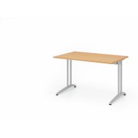 Schreibtisch C-Fuß 120x80cm Buche gallery