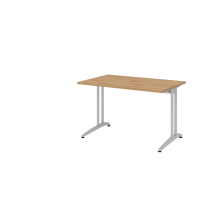 Schreibtisch C-Fuß 120x80cm Asteiche