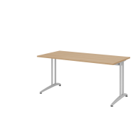 Schreibtisch C-Fuß 160x80cm Eiche
