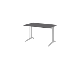 Schreibtisch C-Fuß 160x80cm Graphit