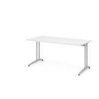Schreibtisch C-Fuß 160x80cm Wei&sz gallery