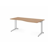 Schreibtisch C-Fuß 180x100/80cm Nu gallery