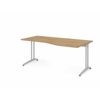 Schreibtisch C-Fuß 180x100/80cm As gallery