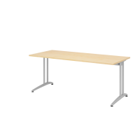 Schreibtisch C-Fuß 180x80cm Ahorn