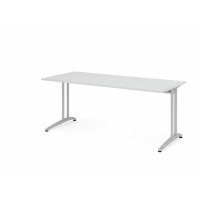 Schreibtisch C-Fuß 180x80cm Grau gallery