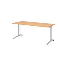 Schreibtisch C-Fuß 180x80cm Buche