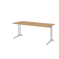Schreibtisch C-Fuß 180x80cm Asteiche