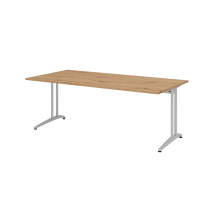Schreibtisch C-Fuß 200x100cm Asteiche