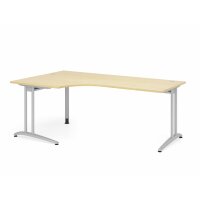 Winkeltisch C-Fuß 200x120cm 90&deg gallery