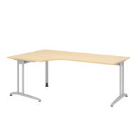 Winkeltisch C-Fuß 200x120cm 90°Ahor
