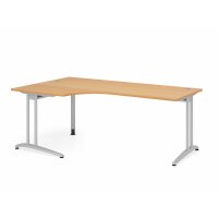 Winkeltisch C-Fuß 200x120cm 90&deg gallery