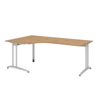 Winkeltisch C-Fuß 200x120cm 90°Aste
