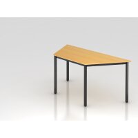 Trapeztisch 160x69cm Buche/Schwarz, trap gallery