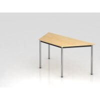 Trapeztisch Rundfuß 160x69cm Ahorn gallery