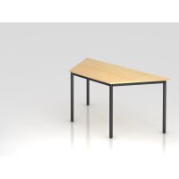 Trapeztisch Rundfuß 160x69cm Ahorn gallery